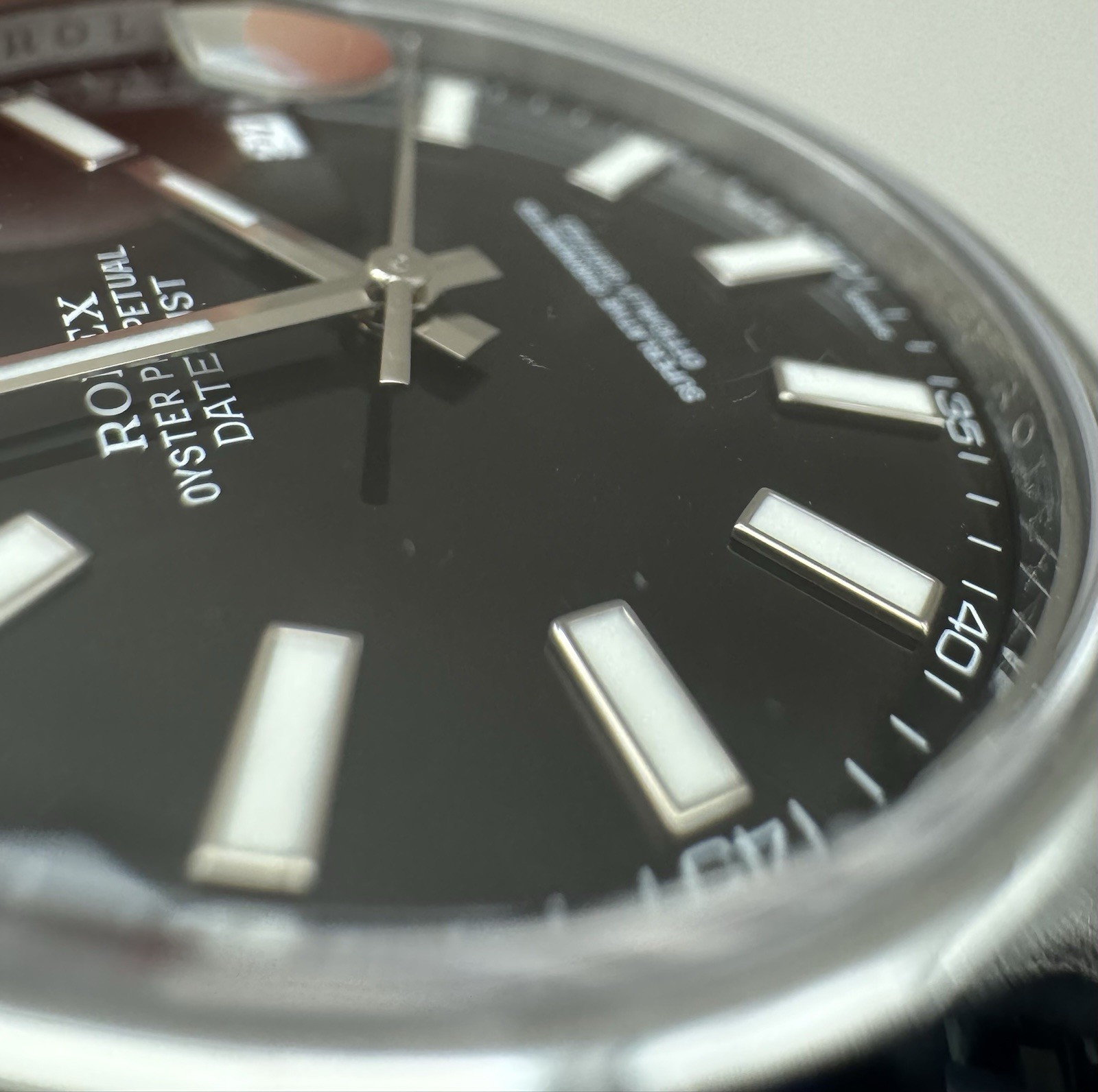 Rolex Datejust 116300 41mm Black Dial Silver Oyster Bracelet with Silver Bezel