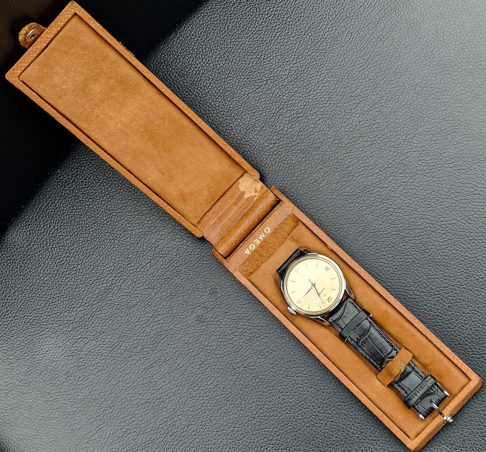 OMEGA GENTS MANUAL,REF 2640-1, 35MM,CAL 283,SCREW BACK CASE.