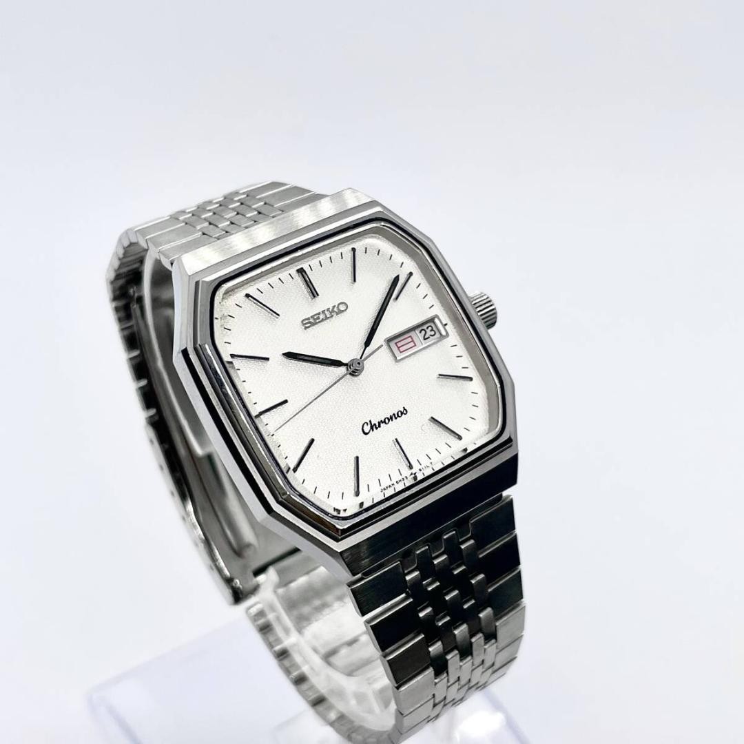 Seiko Operational Japanese Sports Chronos 90 Model Square Herringbone Dial