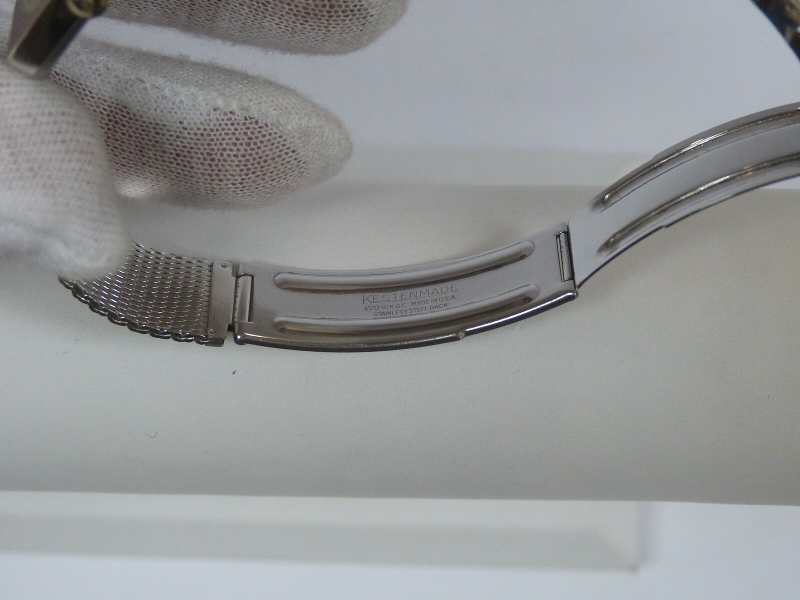 LONGINES L847.4 10K WHITE GOLD FILLED & STAINLESS STEEL WATCH