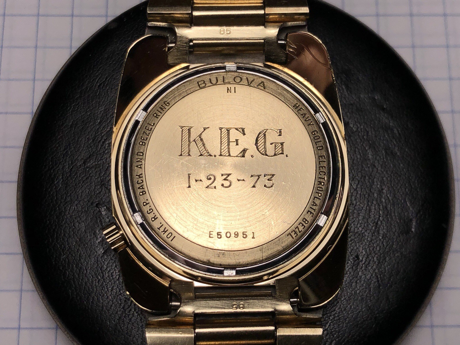 Vintage 1971 Bulova Accutron «AK» Day Date Tuning Fork 2182 Watch w/t Bracelet!