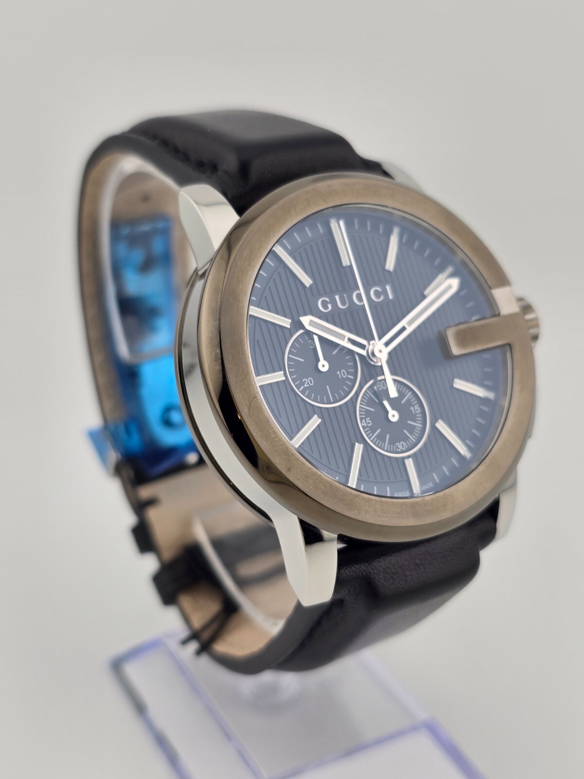 Gucci G-Chrono Men’s Black Dial Chronograph Watch – YA101205 ($1820 MSRP)