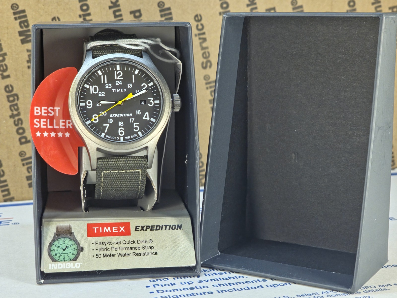 Timex T49961 Men’s Expedition Scout Green Fabric Strap Watch