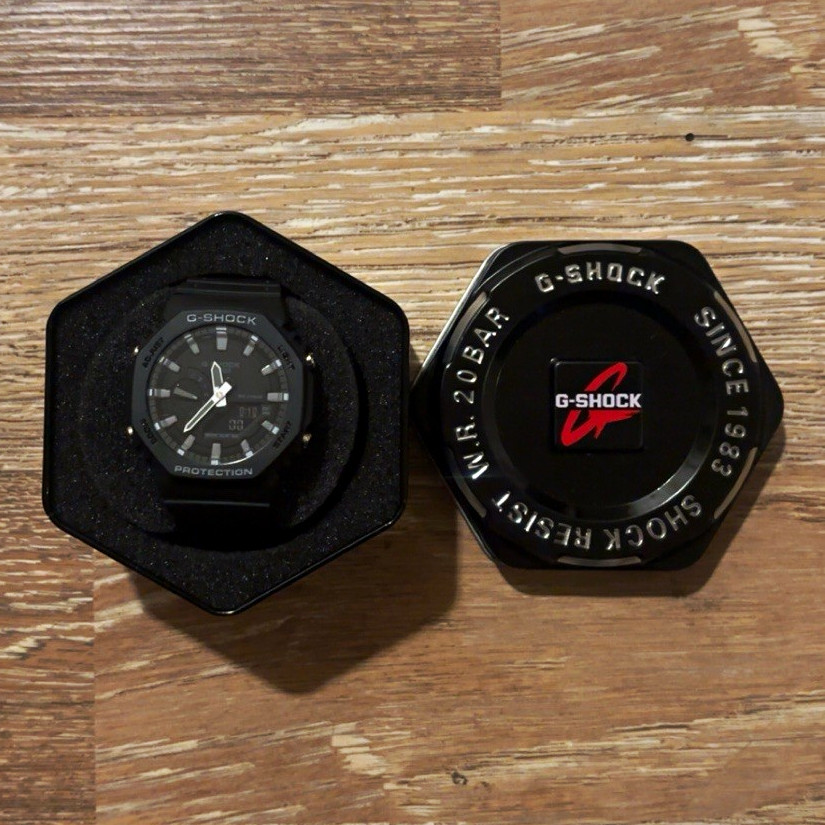 G-SHOCK GA-2100 Black Analog-Digital Resin Watch Shock Resistant 200m Box