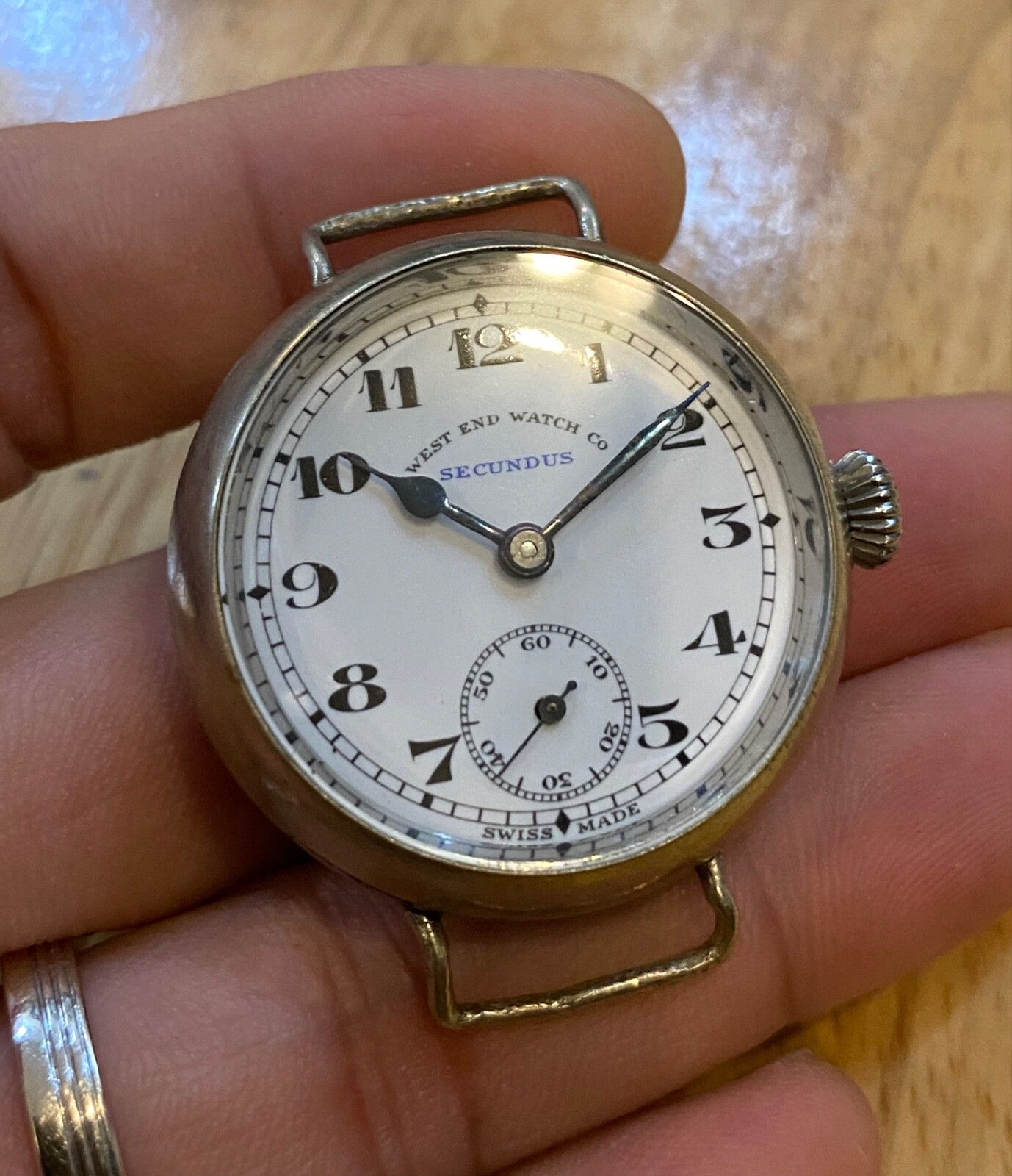 vintage early PAF Issued West End Watch Co Trench WW Army Pakistan PLS READ