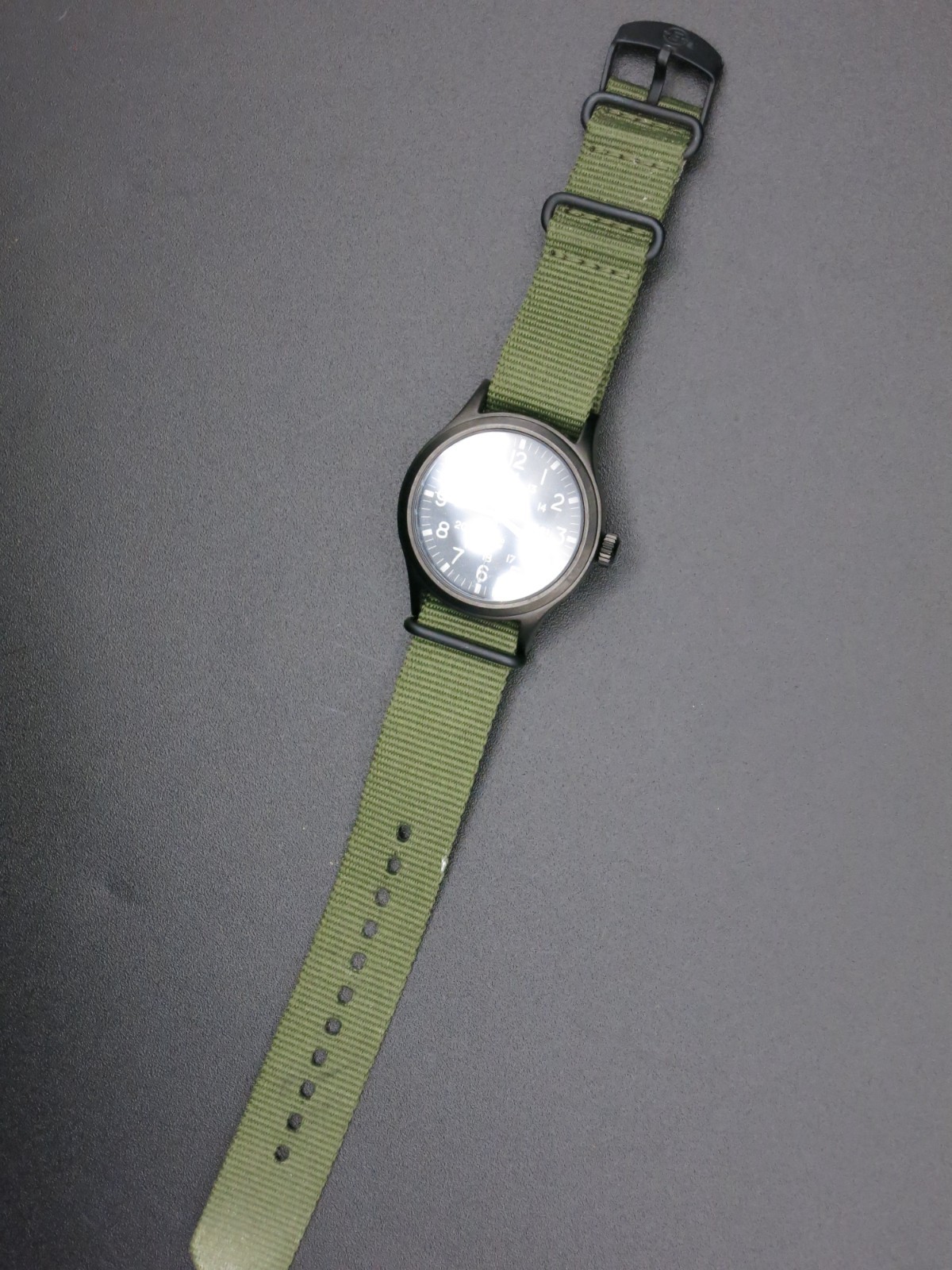 NATO Band Timex Expedition Scout Green Fabric Strap Watch (Model: TW4B047009J)