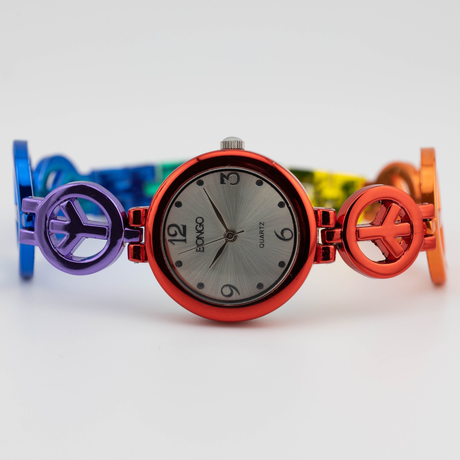 BONGO BG1820 Multicolored Quartz Analog Women’s Watch Sz. 8″ New Battery