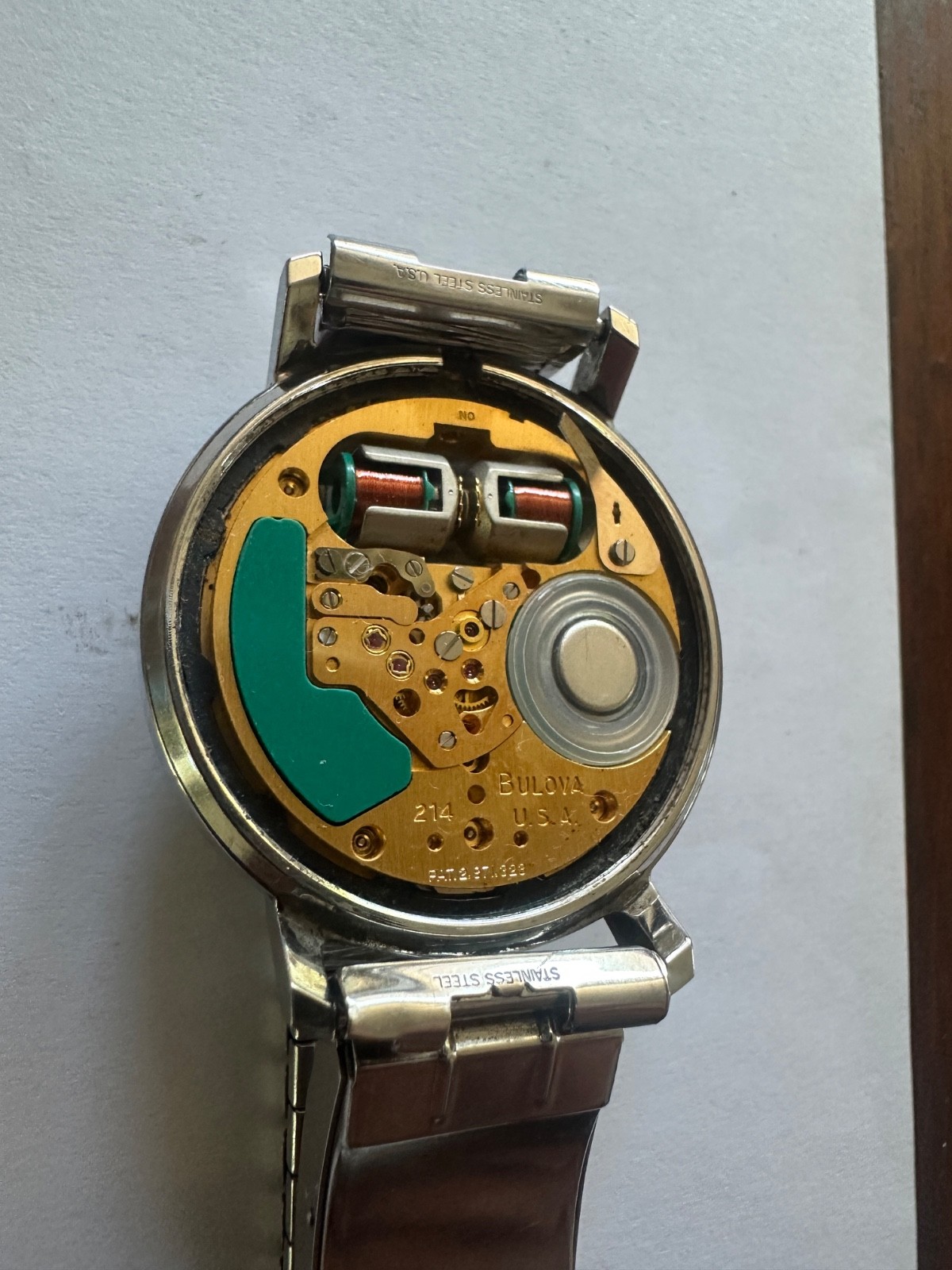 1970 Bulova Accutron Spaceview #2528 Tuning Fork 214 Men’s Watch Original