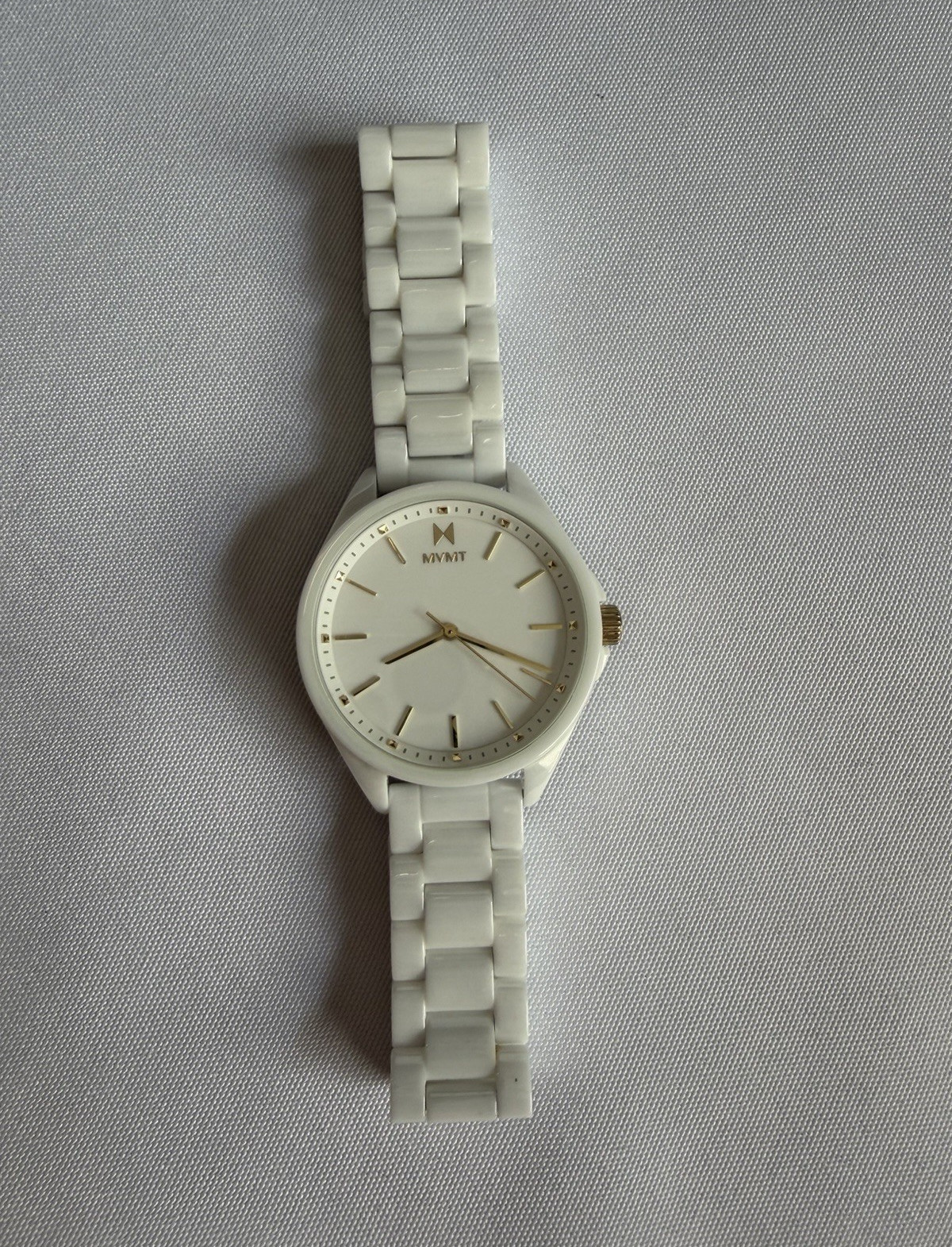MVMT Coronada Women’s White Ceramic Quartz Analog Watch 30m Water Resistant