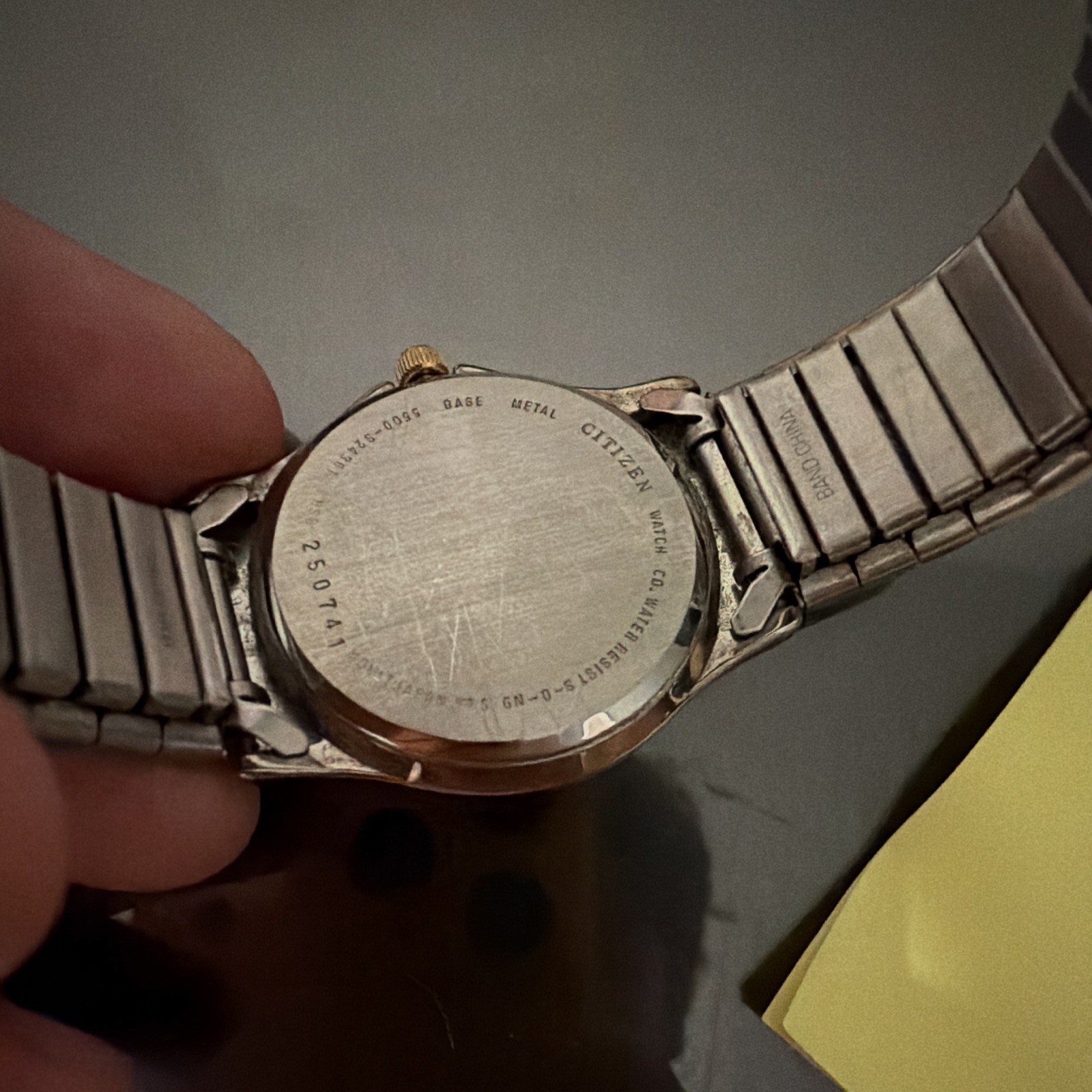 Citizen Quartz Two-Tone Bracelet Watch Black Dial Day/Date 32mm Water Resistant