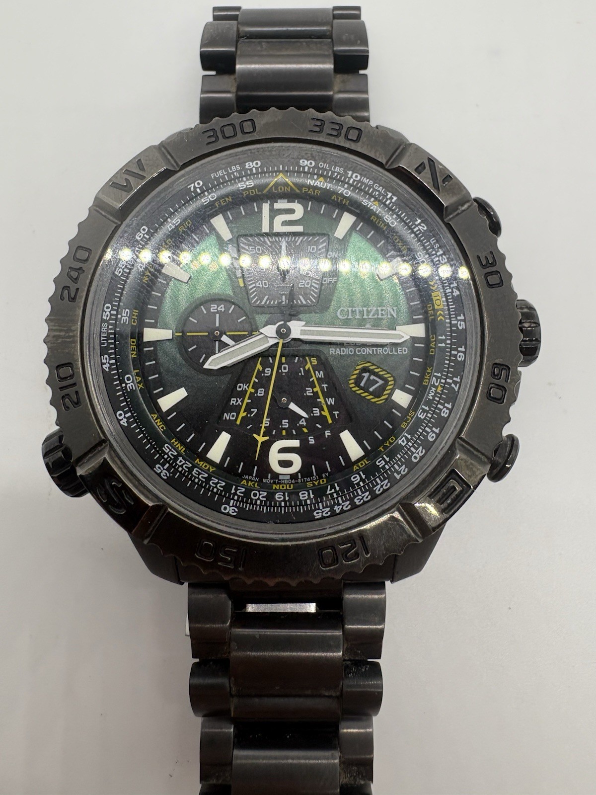 Citizen Promaster Navihawk H804-S126789 48mm Green Dial – Great Shape!