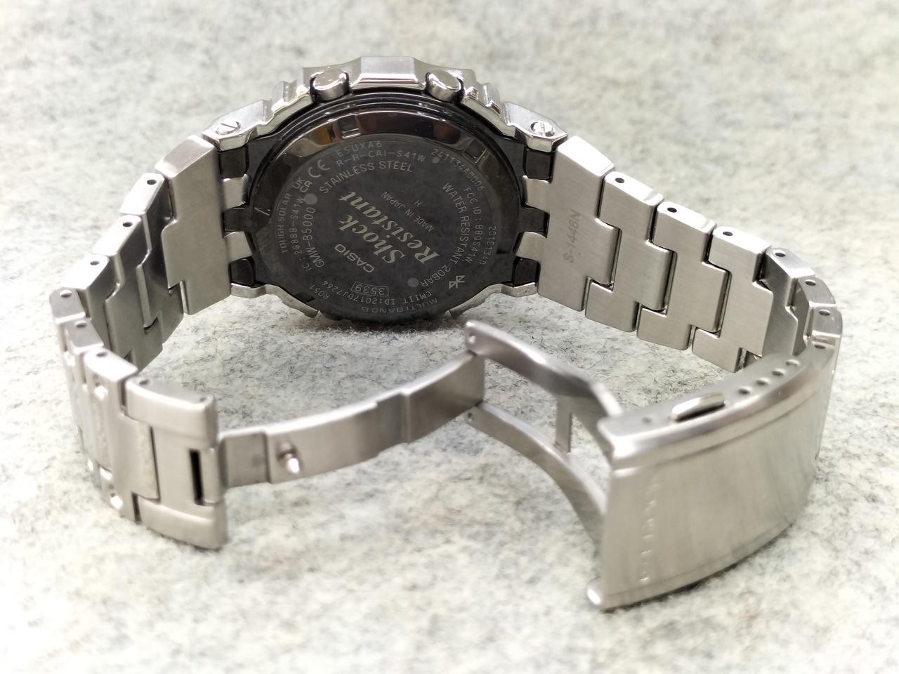 CASIO G-SHOCK GMW B5000D 3JF Silver Solar Men Watch Auth Japan