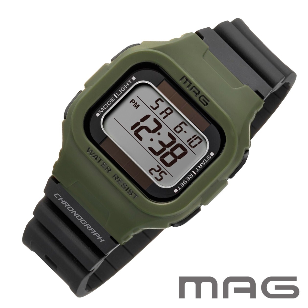 Noa Precision MAG Solar Dual Power 100m WR Watch Green Japanese Domestic Model