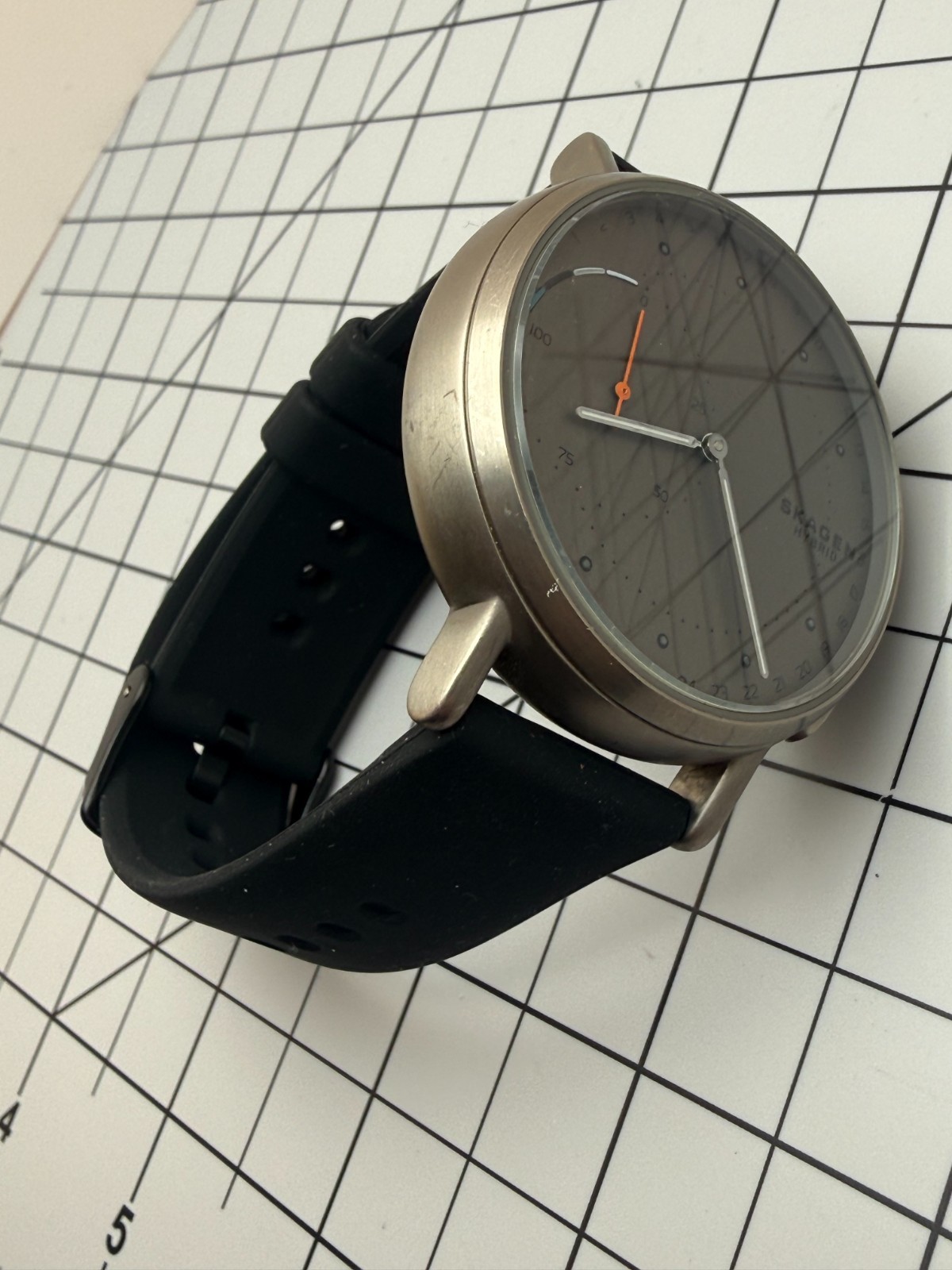 Skagen Signatur Connected Titanium Hybrid Smart Watch 45mm SKT1114 Gray Dial