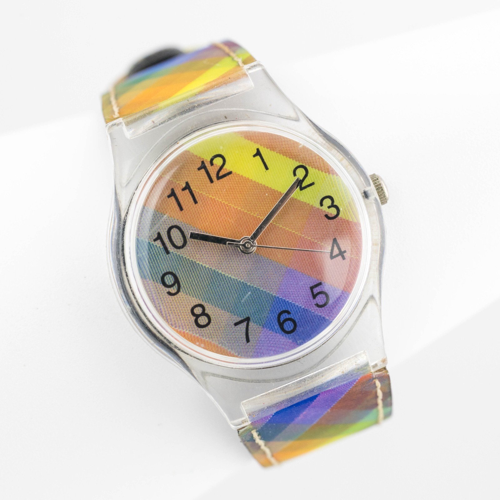 EPISODE Multicolor Clear Plastic Case Quartz Analog Women’s Watch New Battery