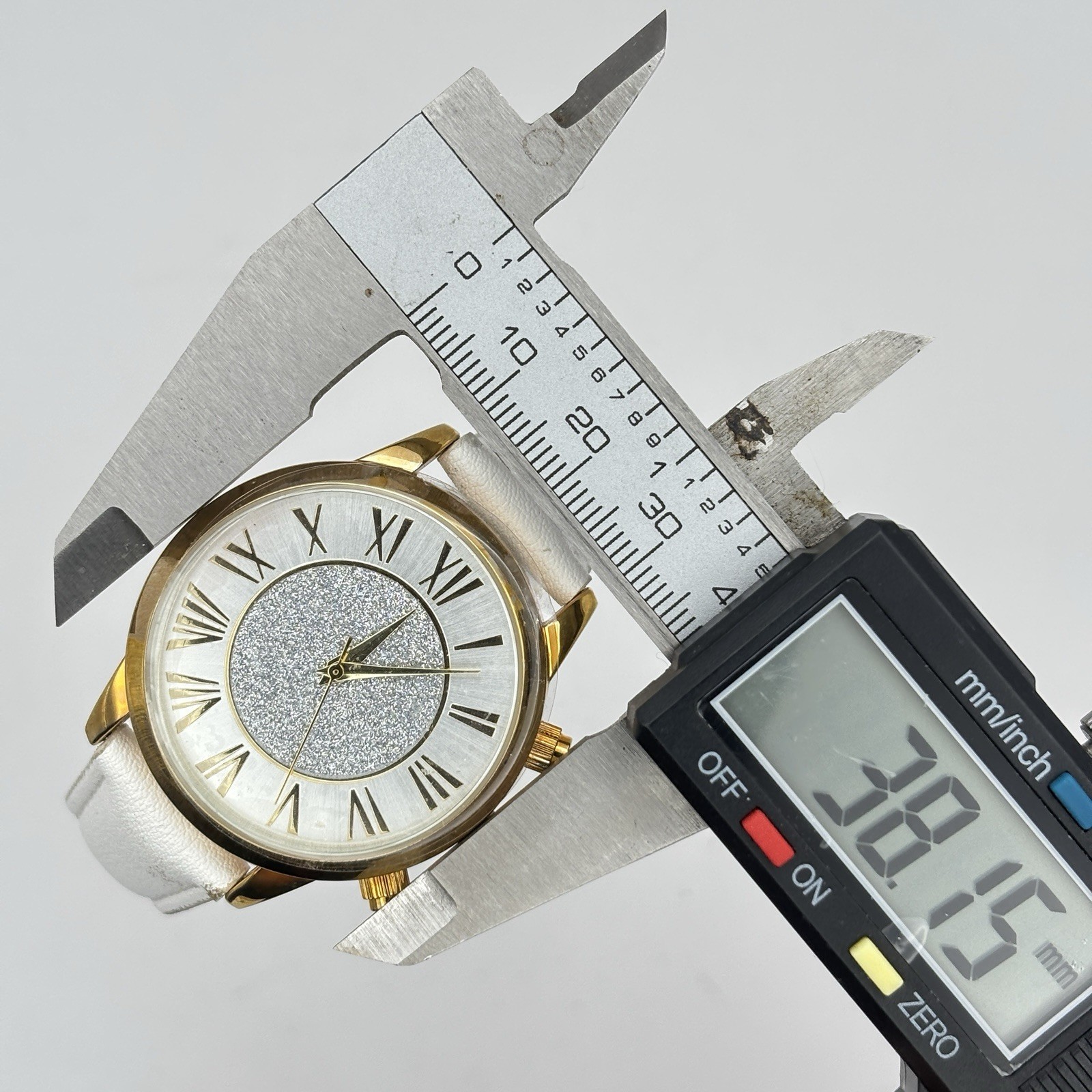 Kessaris Watch Women 38mm Faux Leather Band- #4.36