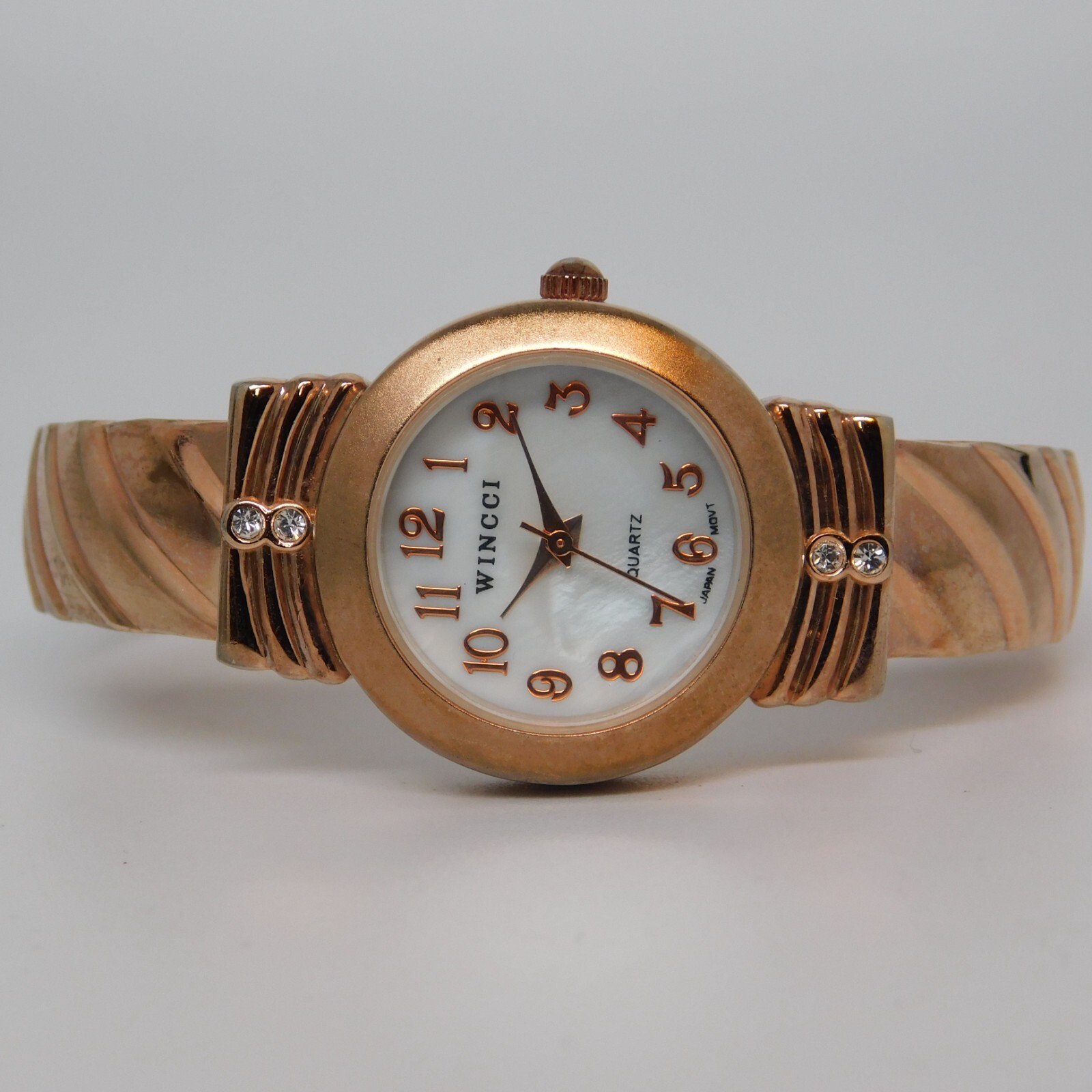 WINCCI 1180 Cuff Bracelet Quartz Analog Women’s Watch Sz. 6″ New Battery