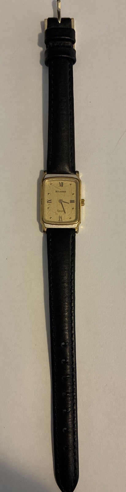 Bucherer Ladies’ Watch 978 Swiss Made 18k Gold Case. Battery Needed