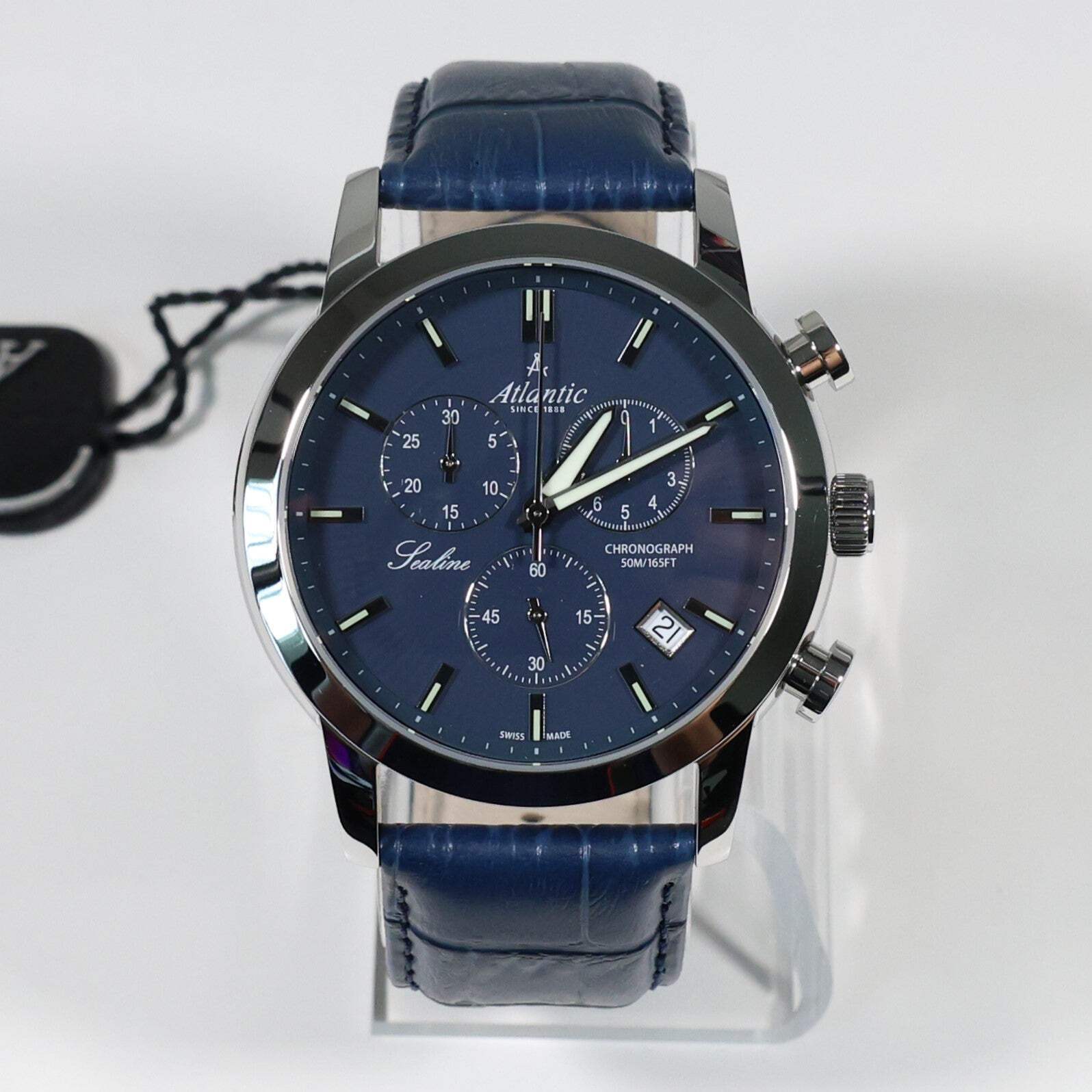 Atlantic Sealine Stainless Steel Blue Dial Men’s Chronograph Watch 62450.41.51