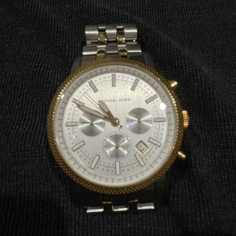 Michael Kors Women’s Two-Tone Quartz Chronograph Date Bracelet Wristwatch