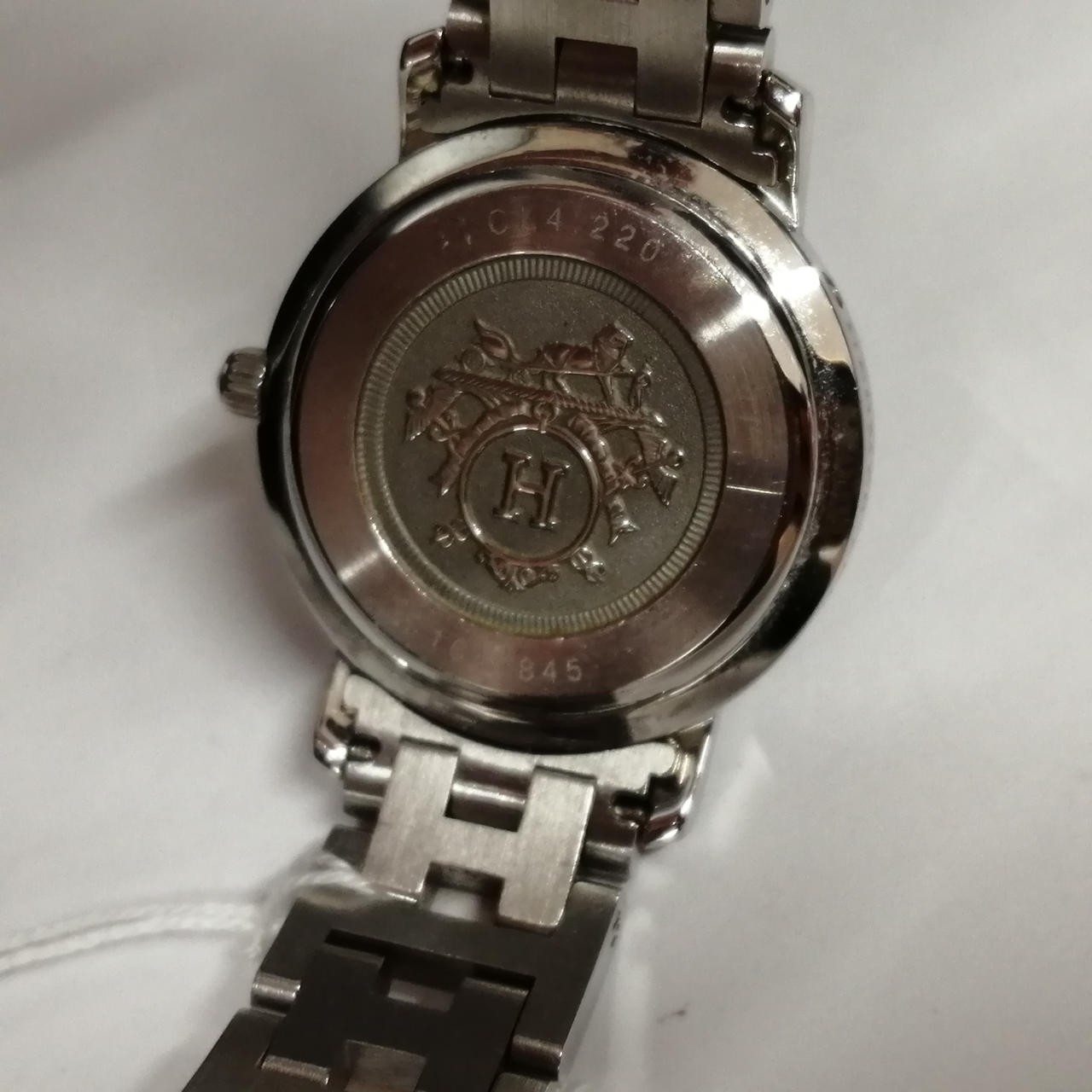 [B1N] Hermes Clipper CL4.220 Two Tone Gold Plated Quartz Ladies Watch [z7w]