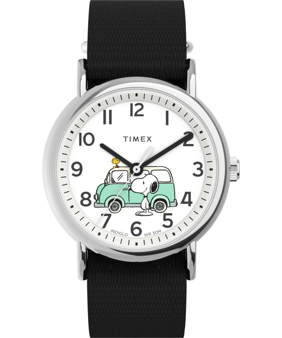 New Timex Weekender x Peanuts Van Fabric Strap Watch TW2Y11800