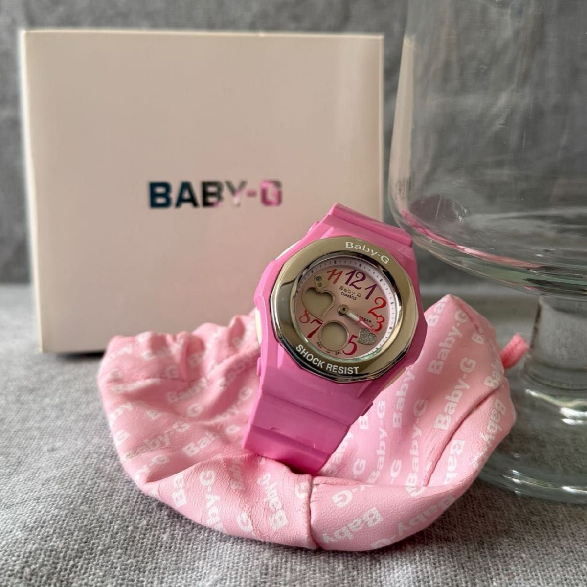 BABY G CASIO 5070 Pink Ana Digi SHOCK RESIST Watch