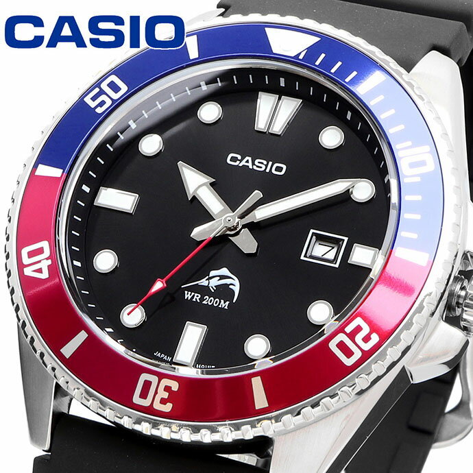 CASIO MDV-106B-1A2 Reimported Model Quartz Marlin Wrist Watch Black New no Box