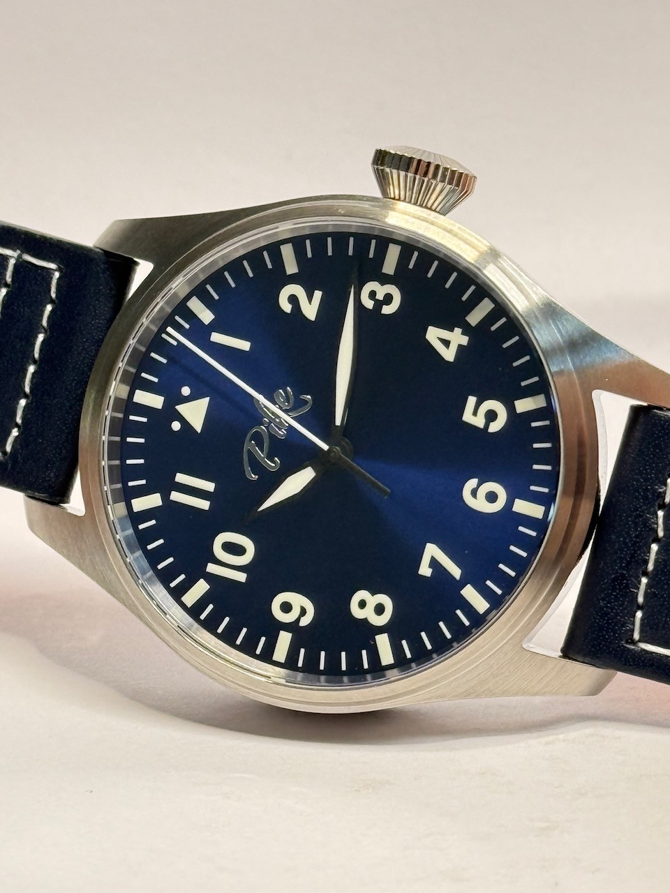 Handmade Pilot’s Watch, 43mm in Top Quality, High Precision PT5000 | Warranty