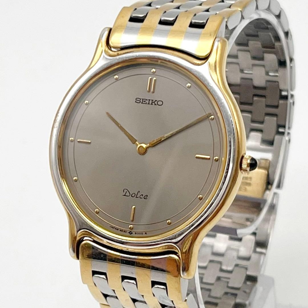 Seiko Dolce Men’s Quartz Watch Grey Dial 9350-6000 Japan 0614273