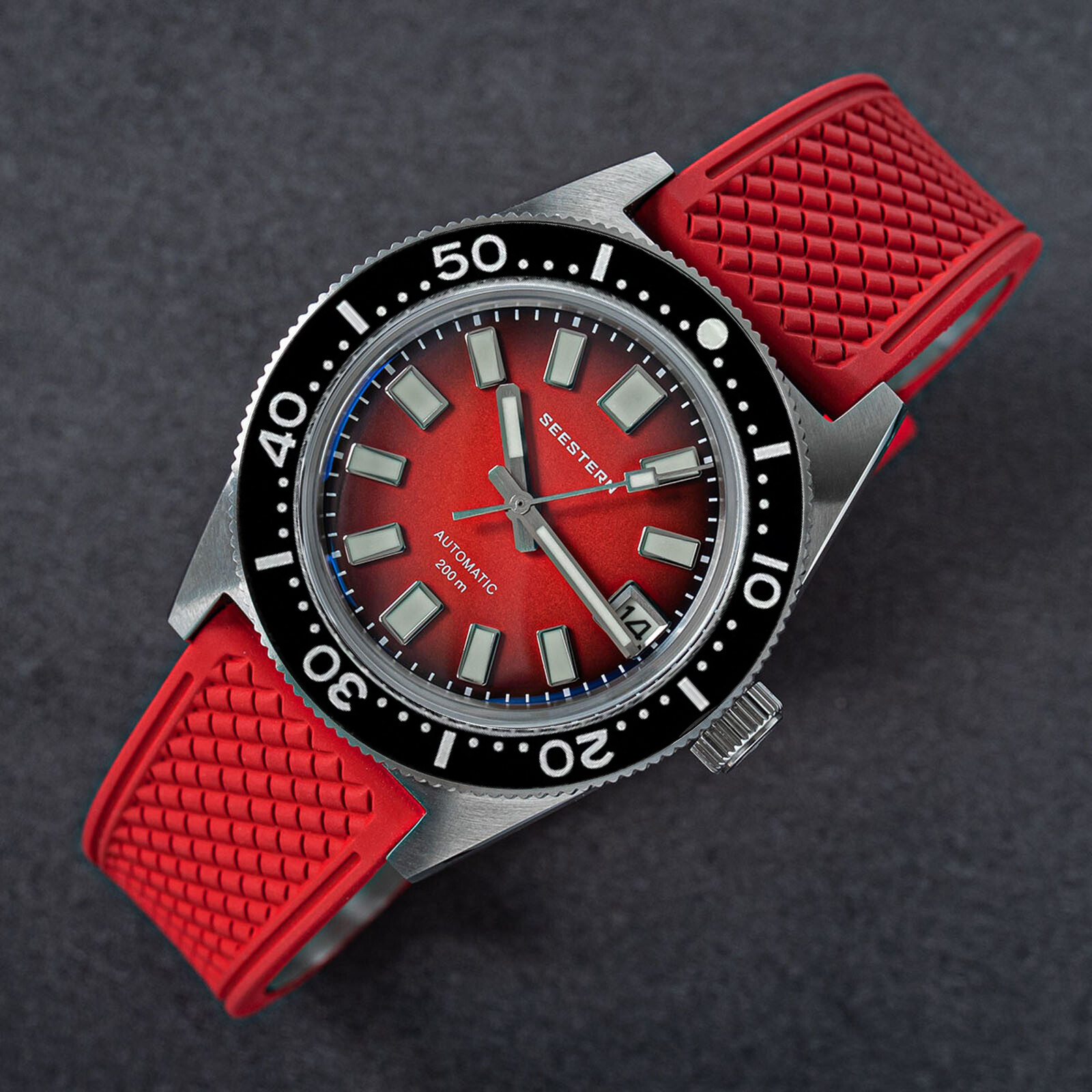 Seestern V3 62MAS 20ATM Genuine Ceramic Bezel 200m DIVER’S Watch SE2021-D62S-RR
