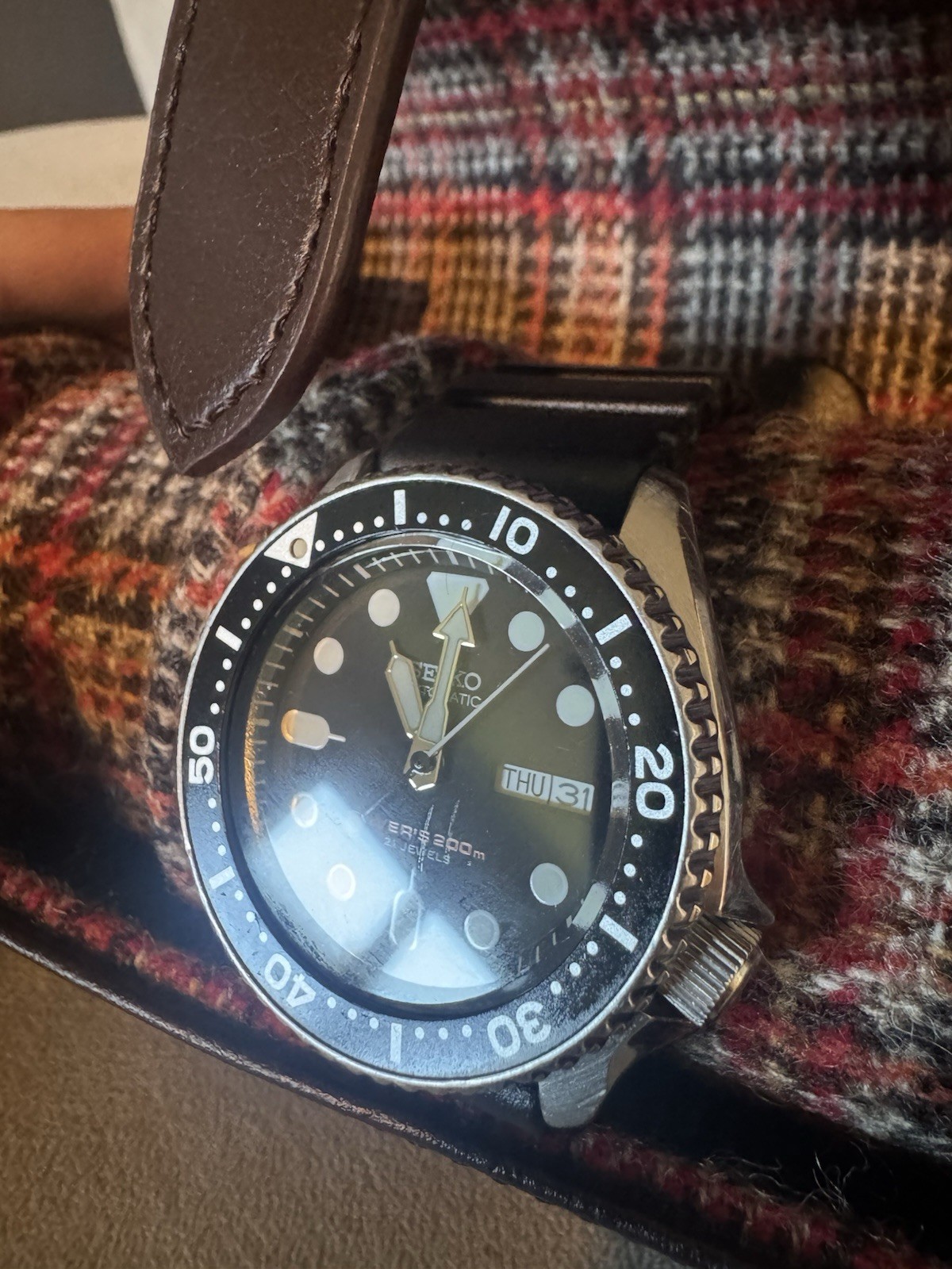 Seiko Prospex Men’s Black Watch – SKX007J1