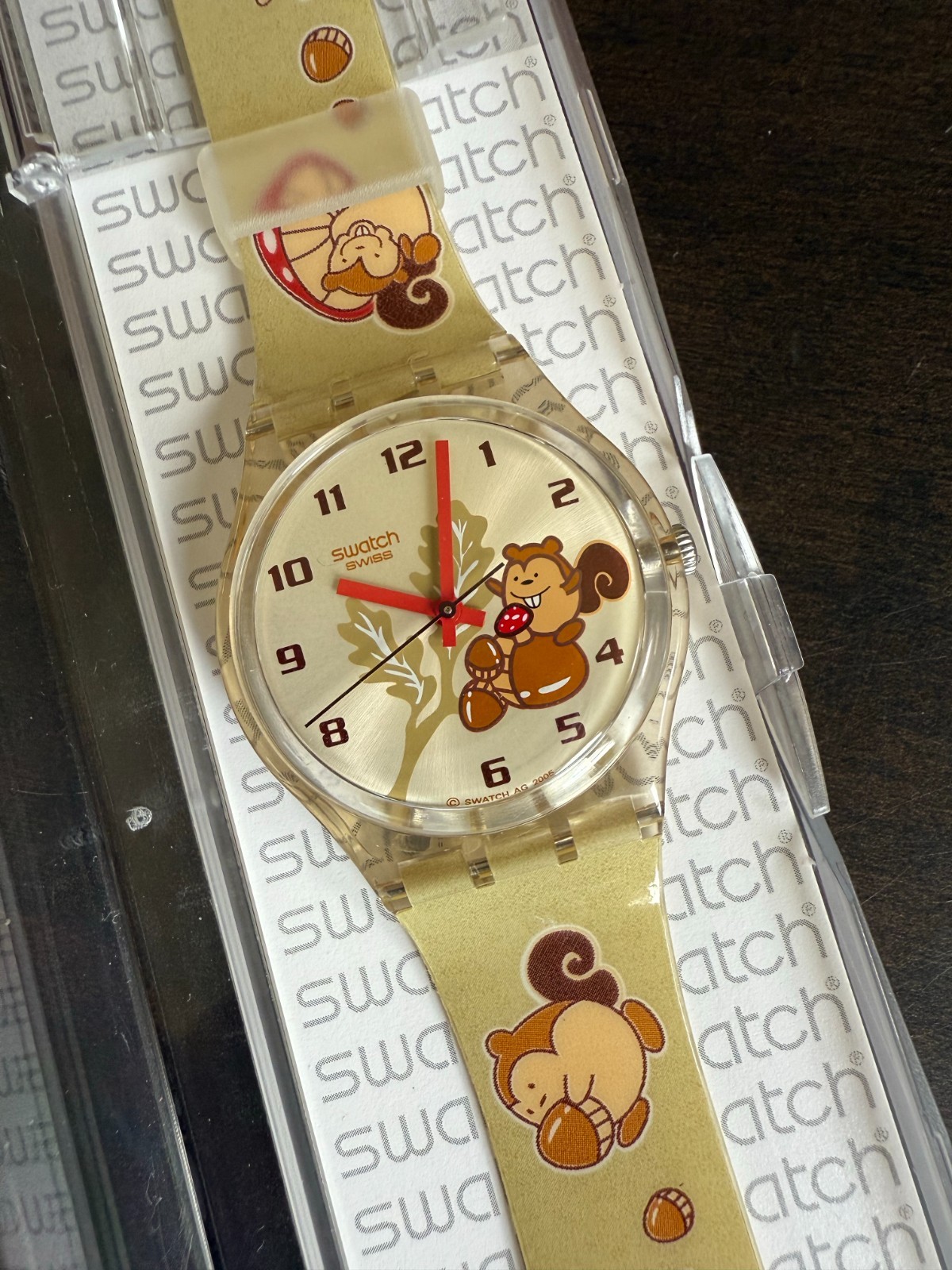 SWATCH «SQUIRREL TIME» (GF113), 34mm case diameter, Gents/Unisex, VINTAGE 2006