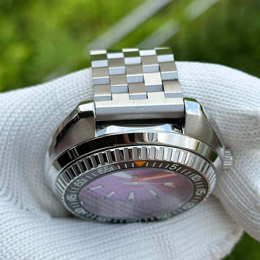 STEELDIVE SD1983 — Purple Dial Sapphire Glass 1000M NH35 Automatic Dive Watch