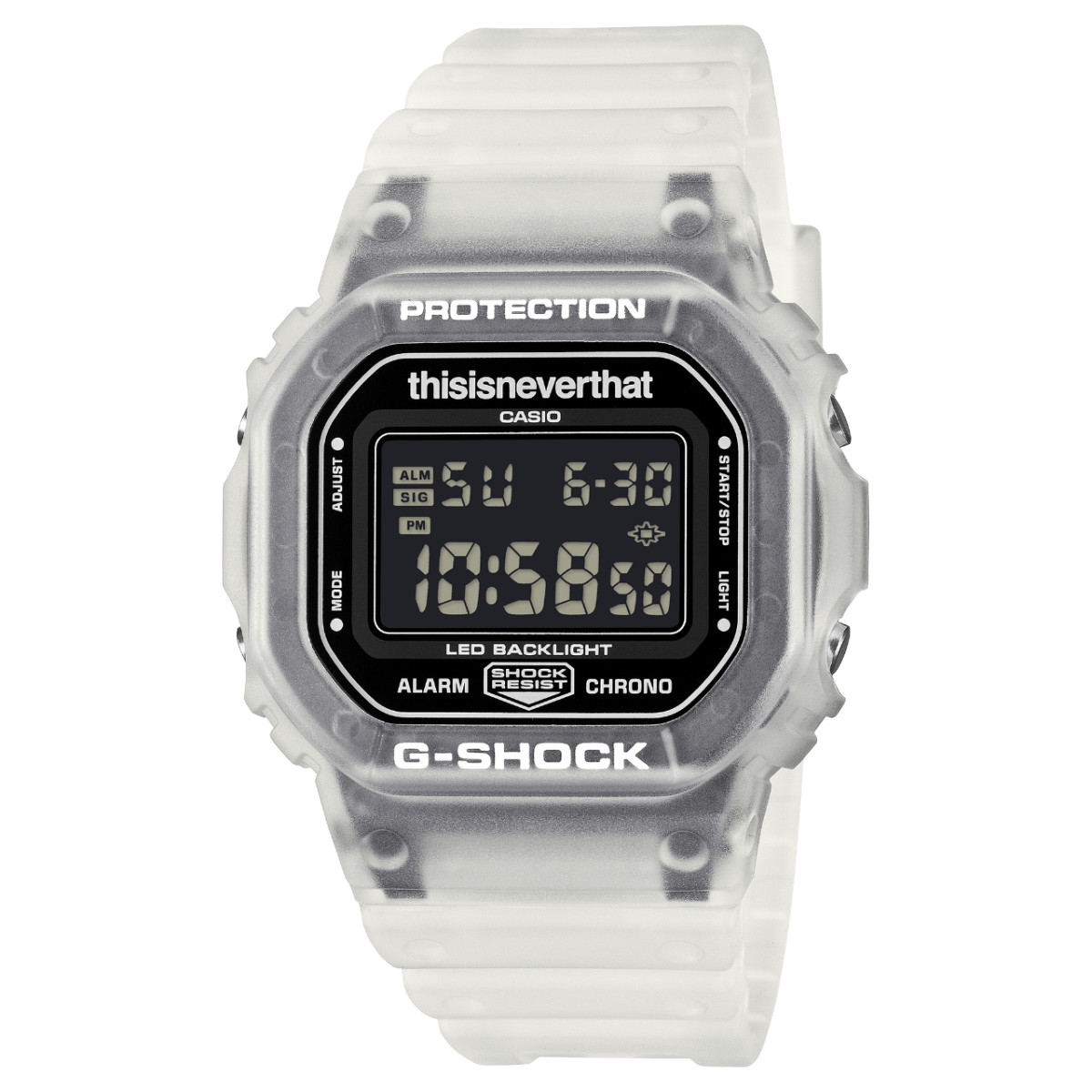 PSL G-SHOCK thisisneverthat collaboration model DW-5600TNT-7JR