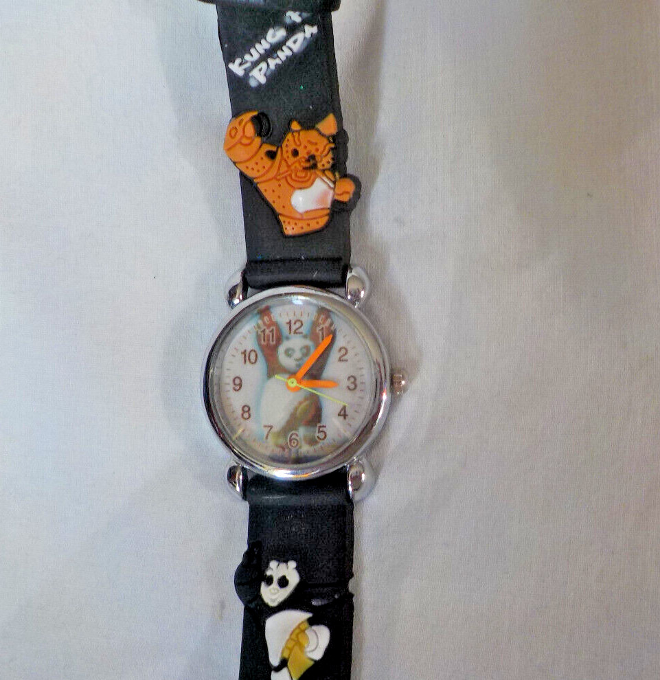 Kung Fu Panda Watch FTI China Stainless Steel Back UNTESTED Not Running