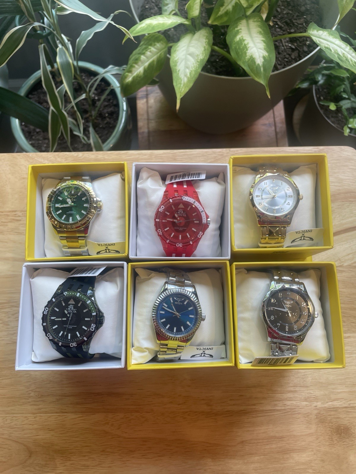 Lot of 6 Invicta Watches NEW 3 Year Warranty Original Boxes Mens