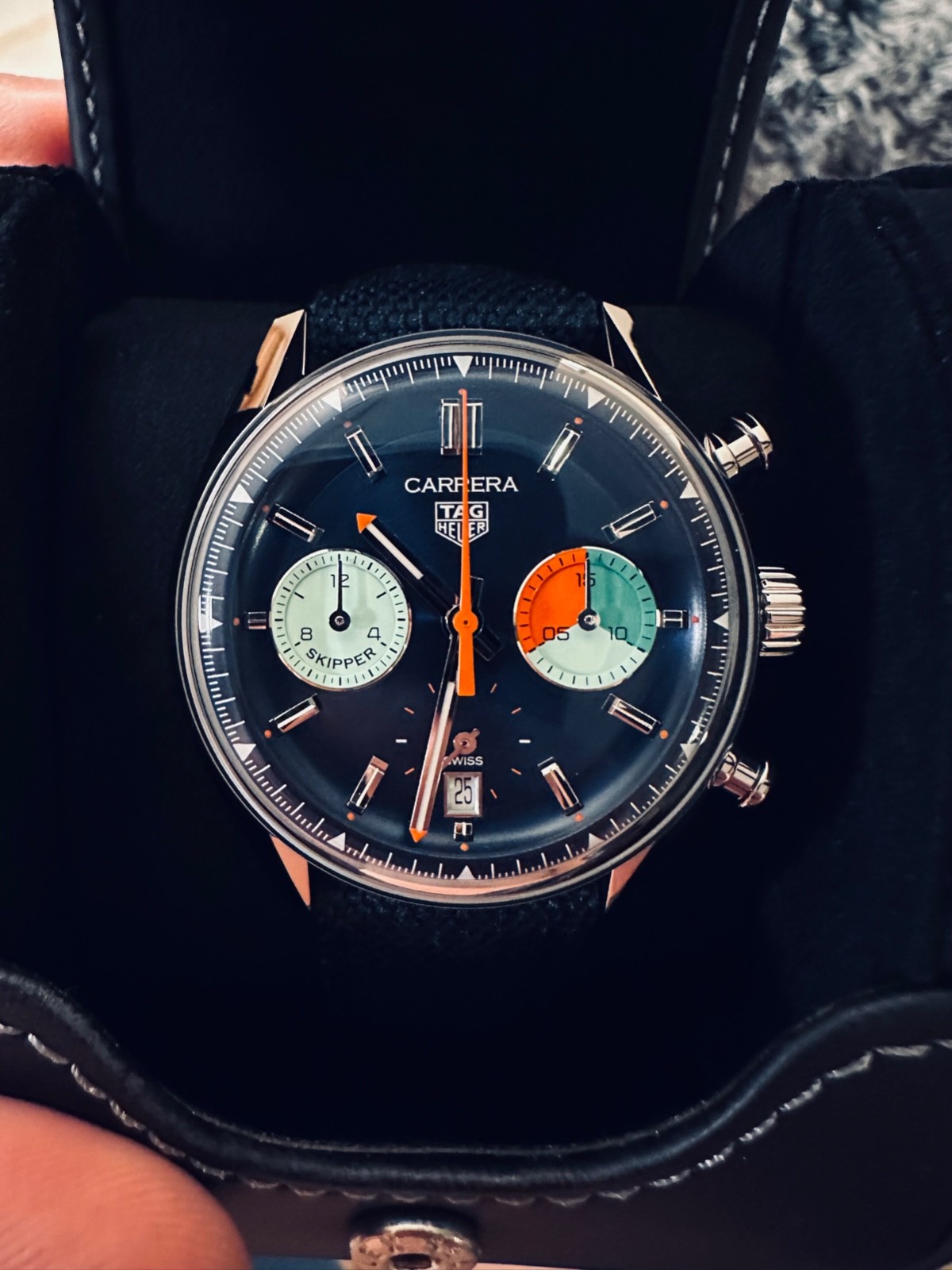 TAG Heuer Carrera Chronograph – «Skipper» – CBS2213.FN6002 (Box/Papers/Warranty)