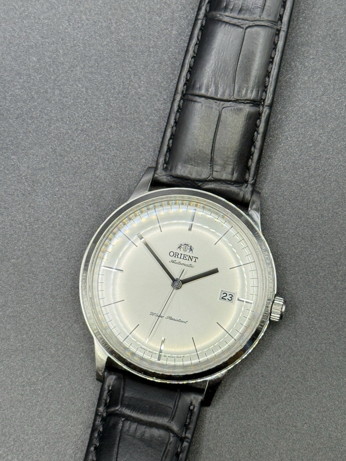 Orient Bambino – Version 3 – New Mineral Crystal – New Leather Strap – Box