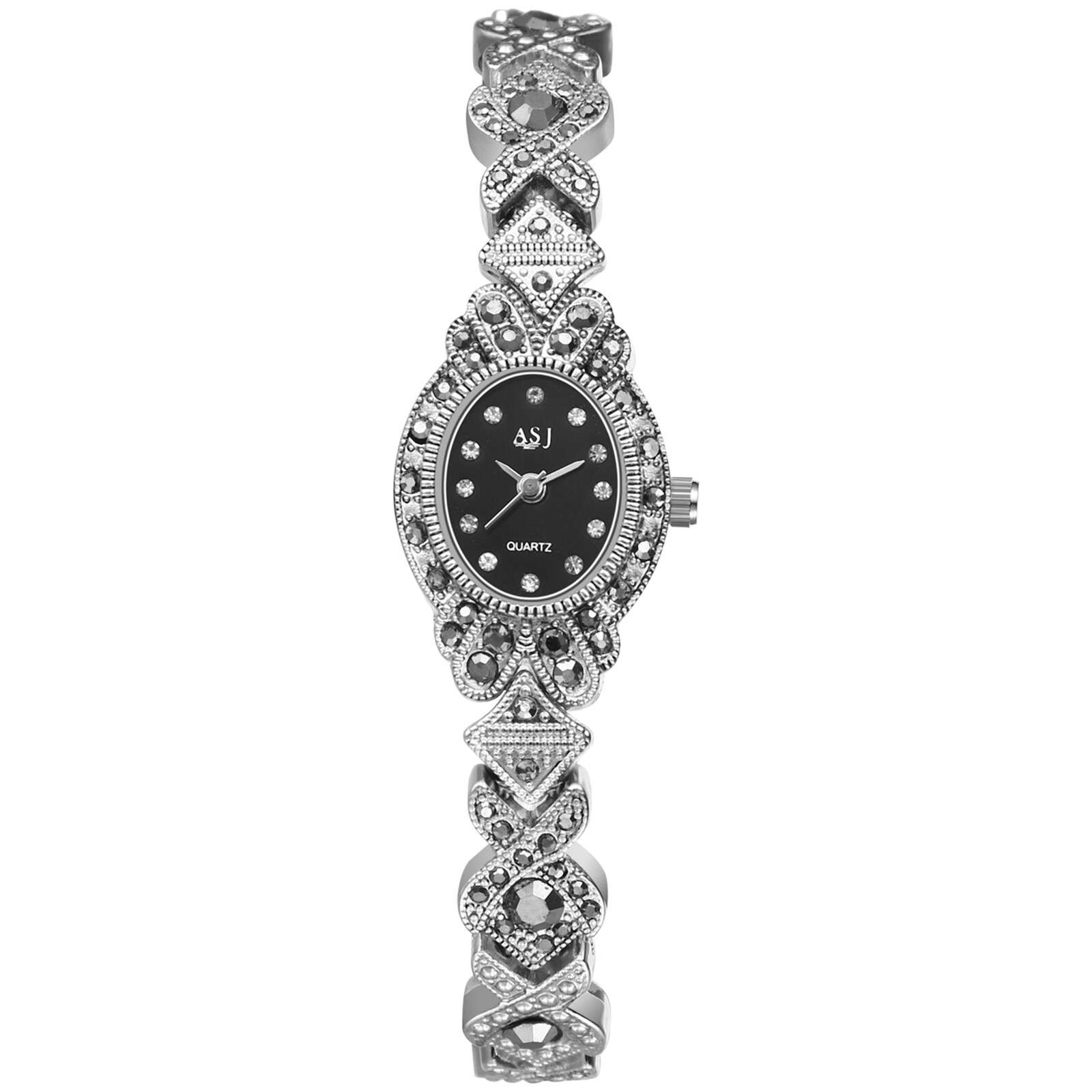 Vintage Womens Ladies Slim Bracelet Watch Vintage Floral Dial Quartz Wrist Watch