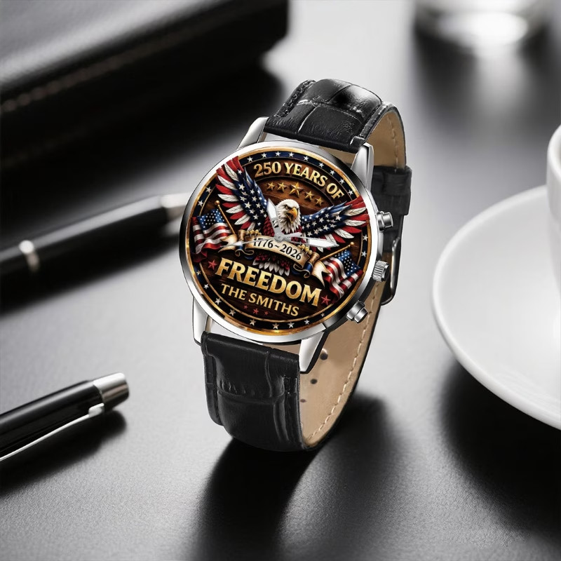 Fashion Personalized Unique Watch Independence Day 250Th Anniversary Celebration