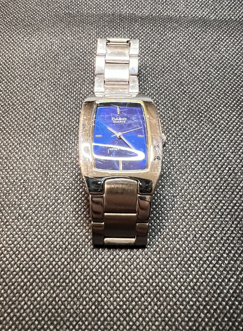 Casio MTP-1165 Men’s Deep Blue Metallic Dial Watch.
