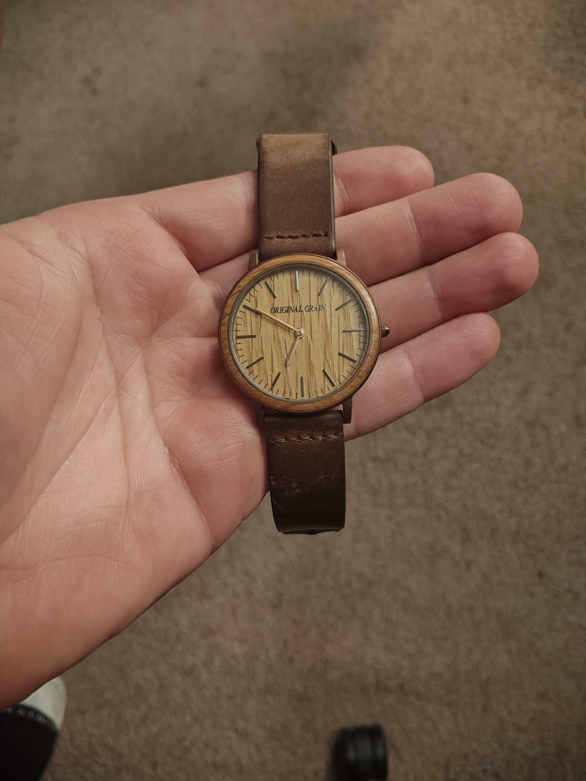 Original Grain Whiskey Espresso Minimalist 40mm Quartz Watch