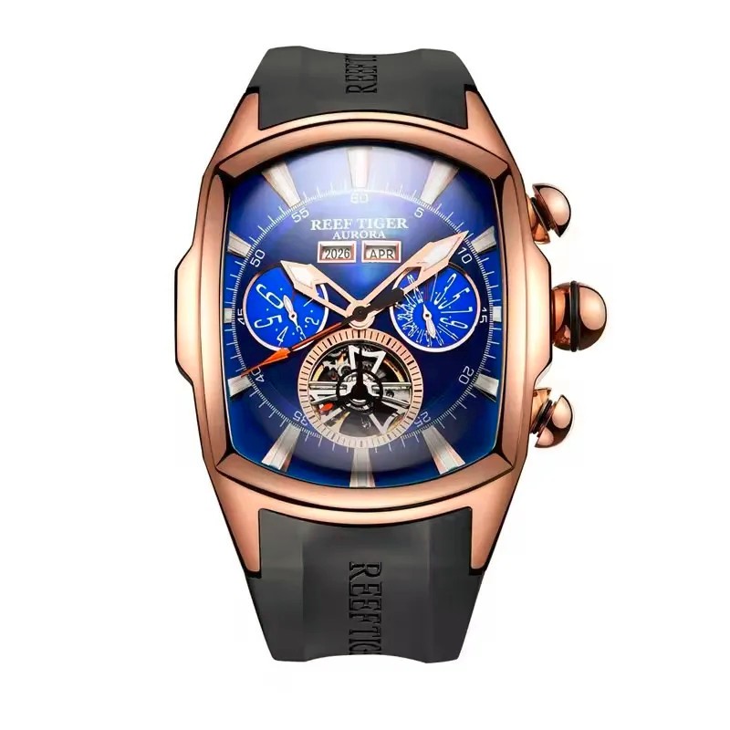 RGA3069 Automatic Tourbillon Watch Men 316L Stainless Steel