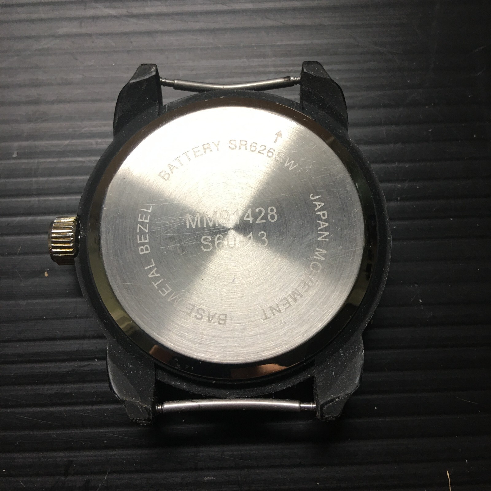 Mossimo Watch Mens Analog Black Sport Watch MM-91428 S60-13 No Band ~2″D