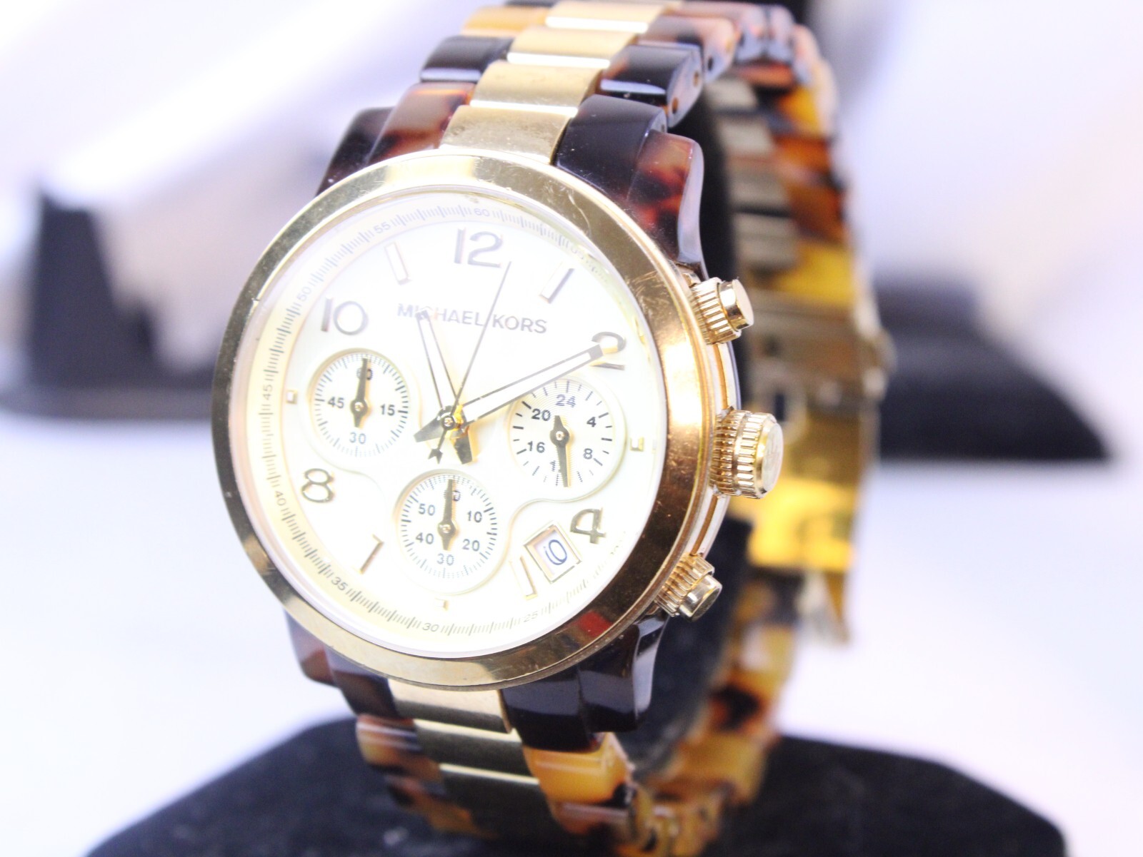 Michael Kors Stainless Steel Analog Watch Gold & Tortoise Brown MK-5138