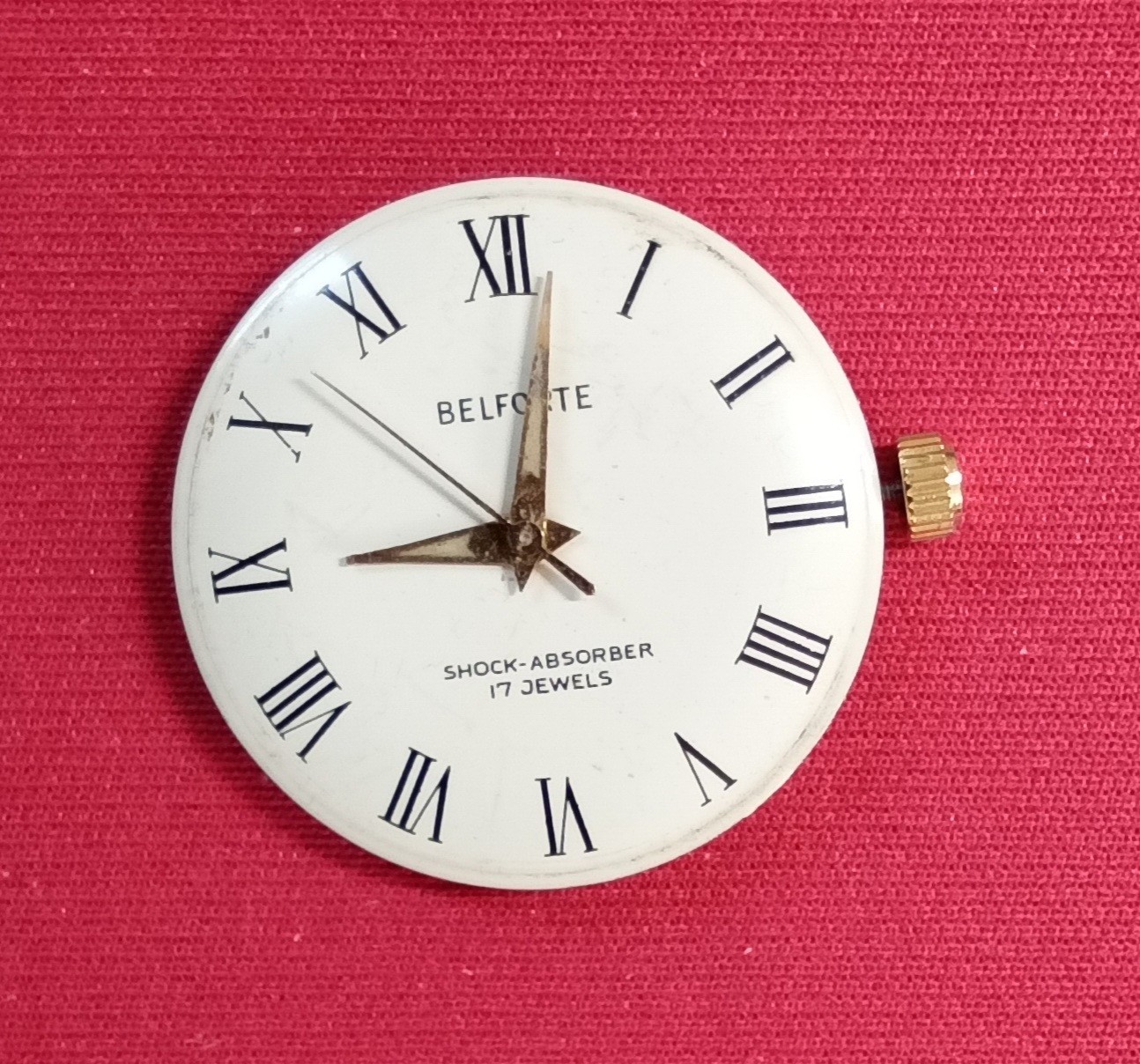 Vintage BELFORTE Men’s Watch 17 Jewels WORKING Movement Only NO Case