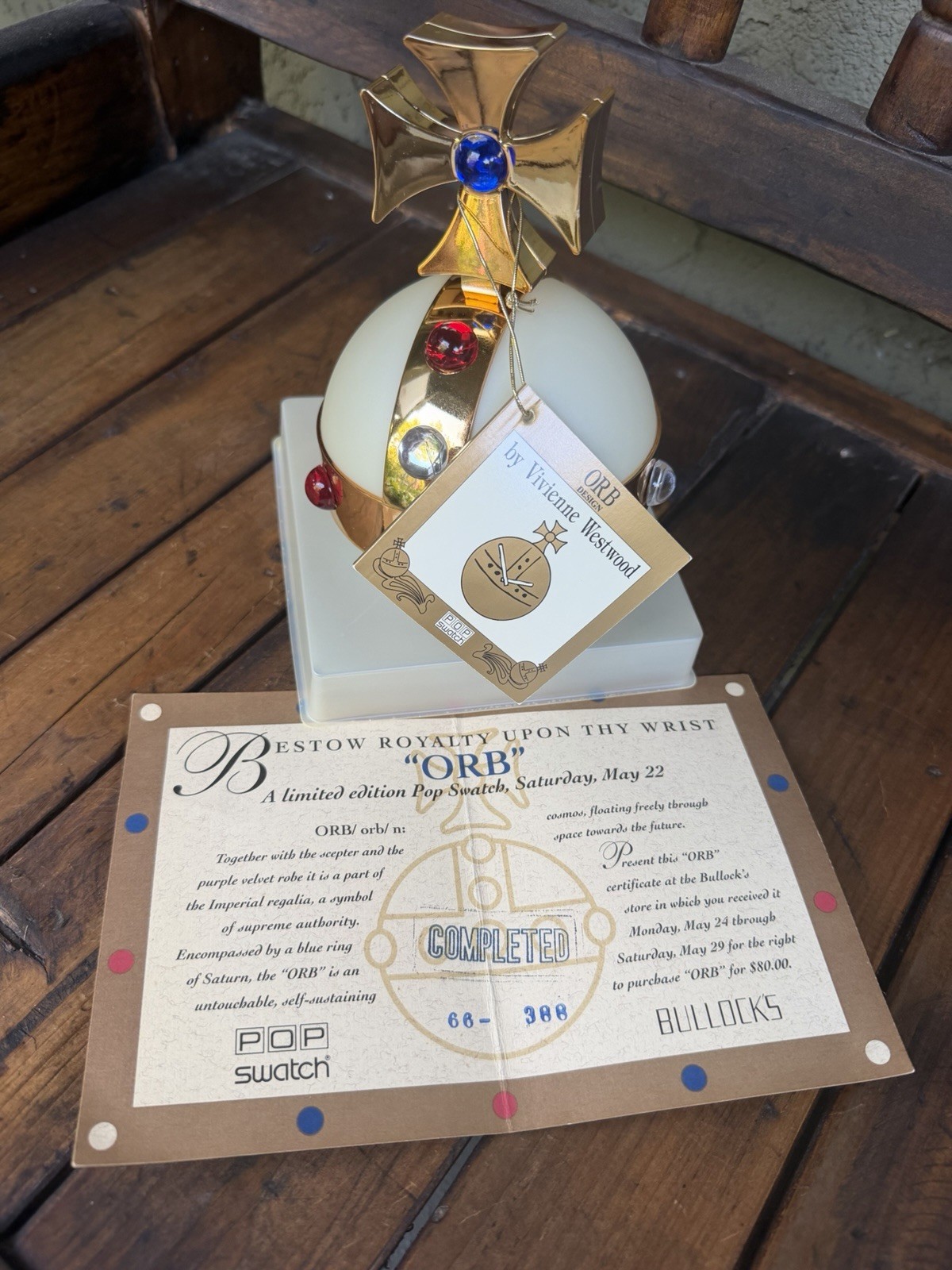 NWT NOS VTG 1993 Swatch Special-«Orb»-by Vivienne Westwood PWZ104