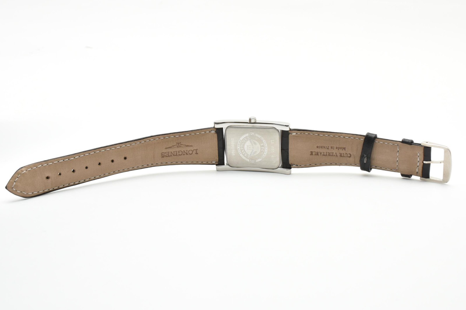 Vintage [TOP MINT w/Box] Longines Dolce Vita L5.655.4 White Silver Black JAPAN