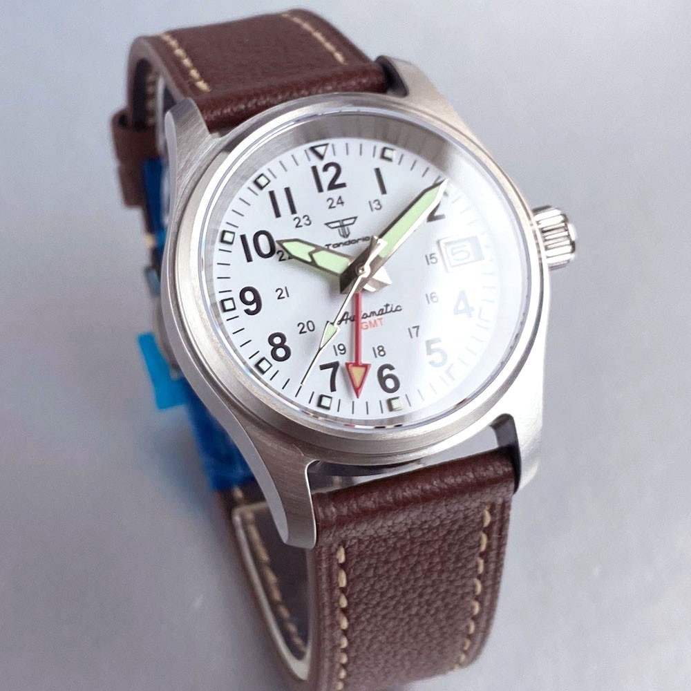 Pilot Watches NH34A Automatic Men Watch GMT 200m Waterproof Sapphire Glass 36mm